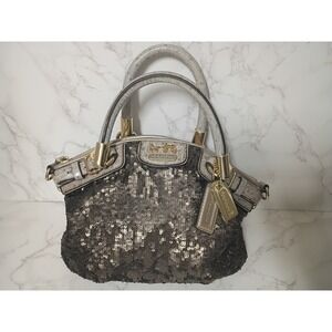 COACH Limited Edition Madison Mocha Sequin Sophia Satchel - NWOT
